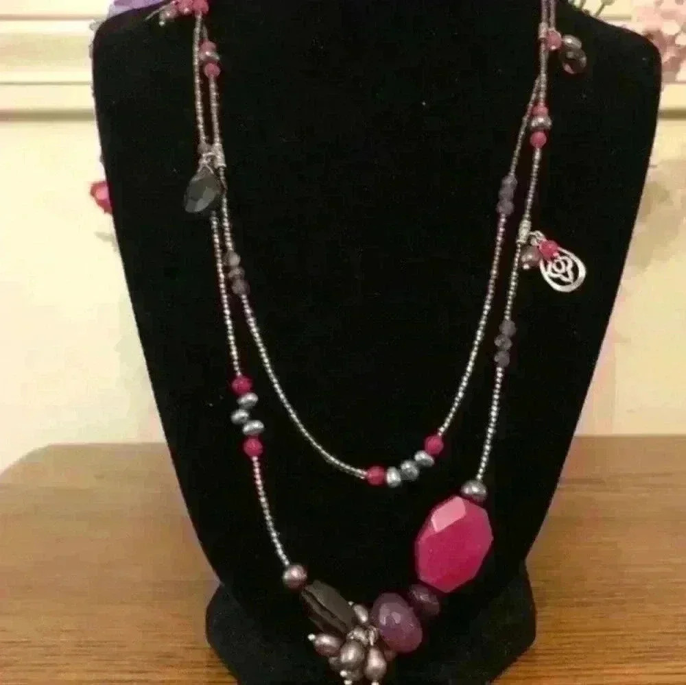 Silpada Blush Wine Necklace